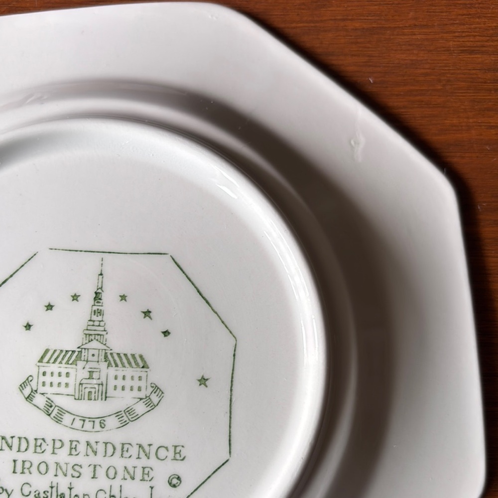Green Ivy Pattern Plate - Picture 6 of 8